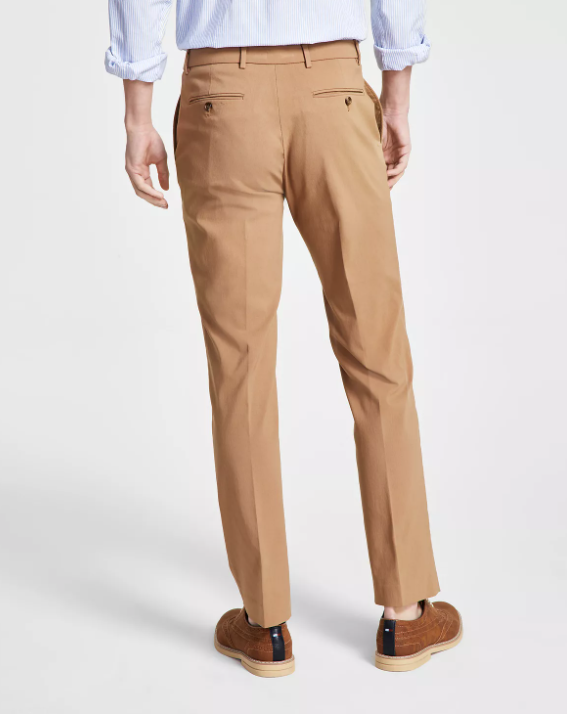 Tommy Hilfiger Mens Modern fit Dress Pants 40 / 30 Light Camel Brown