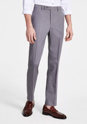 Dkny Mens Modern fit Dress Pants 36 / 34 Grey Solid