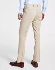 Dkny Mens Modern fit Dress Pants 32 / 32 Beige Solid