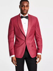 Alfani Mens Slim-Fit Tuxedo Jacket Dusty Rose 42L