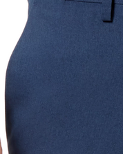 Kenneth Cole Reaction Mens Modern fit Pants 33 / 32 Blue Check Stretch