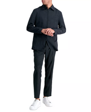 Kenneth Cole Mens Skinny fit Dress Pants 32 / 30 Black Plaid Stretch