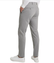 Kenneth Cole Mens Slim fit Dress Pants 36 / 30 Light Grey Solid Stretch