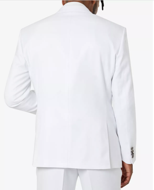Tayion Collection Mens White Suit Jacket 40S