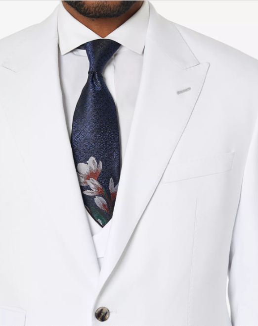 Tayion Collection Mens White Suit Jacket 40S