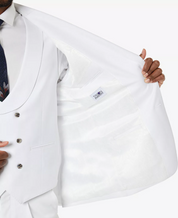 Tayion Collection Mens White Suit Jacket 40S