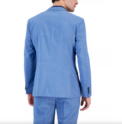 Hugo Boss Men's Modern-Fit Light Blue Superflex Suit Jacket 42R