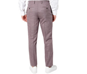 Tallia Mens Slim-Fit Berry Stripe Wool Dress Pants 34 x 32