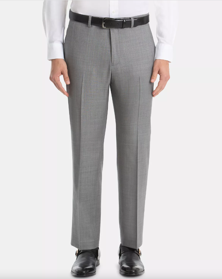 Lauren Ralph Lauren Men's Classic-Fit Wool Suit Pants Light Grey 34 x 32