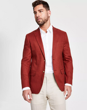 Lauren Ralph Lauren Mens Classic fit Sport Coat Blazer 42 S Red Solid Stretch