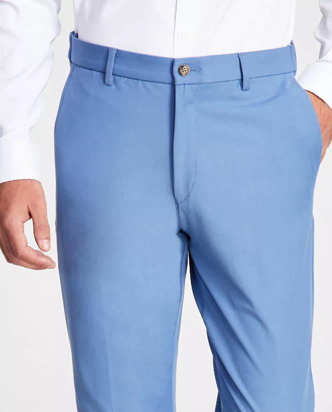 Lauren Ralph Lauren Mens Classic fit Dress Pants 42 / 32 Blue Solid