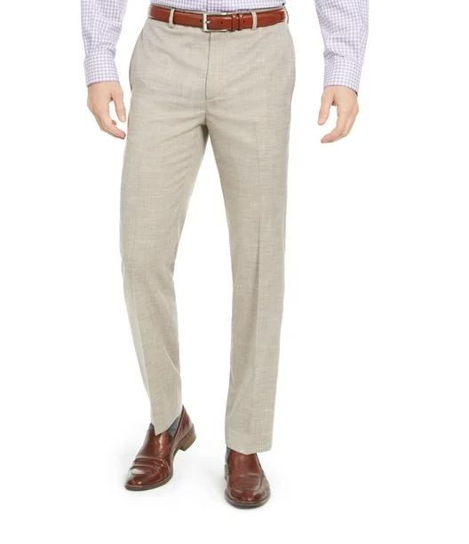 LAUREN RALPH LAUREN Mens Flat Front Straight Leg Classic Fit Pants Tan 34x 32