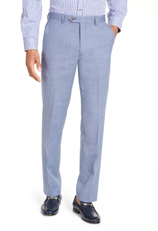 LAUREN RALPH LAUREN Mens Classic Fit UltraFlex Suit Pants Light Blue 38 x 32