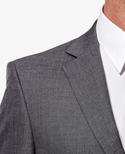 HAGGAR J.M. Men’s Regular Fit Stretch Sharkskin Suit Jacket 48L Med Grey