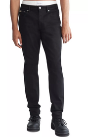 Calvin Klein Men's Slim Fit Stretch Jeans Forever Black 30 x 30