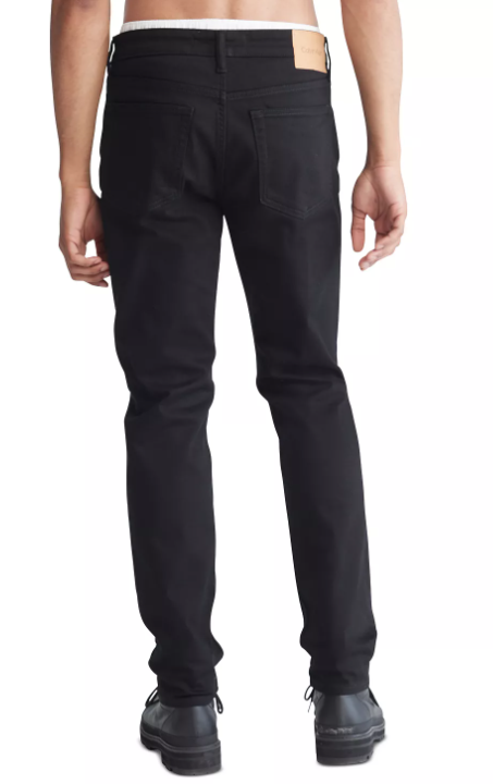 Calvin Klein Men's Slim Fit Stretch Jeans Forever Black 30 x 30