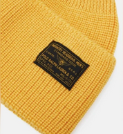 POLO RALPH LAUREN Unisex Beanie Hat Wool Yellow One Size
