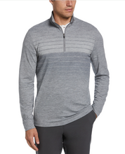 PGA TOUR Mens Water-Repellent Quarter Zip Golf Sweater Gradient Grey Heather 2XL
