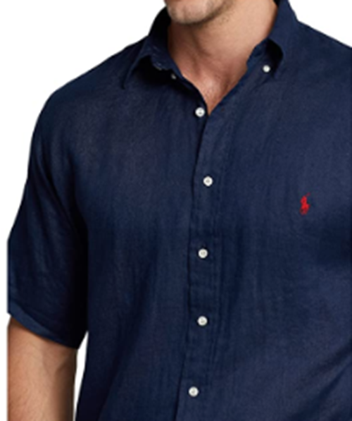 Polo Ralph Lauren Men's Big Tall Button Down Shirt Newport Navy Lightweight 3XB
