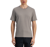 Alfani Men's Drop Needle Crewneck Short Sleeve T Shirt Wallstreet Grey XL
