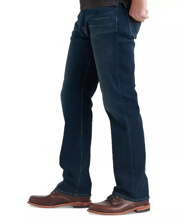 Lucky Brand 181 Mens Relaxed Straight Jeans Balsam Blue Navy 38 X 32