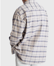Calvin Klein Men's Plaid Flannel Shirt  Beacon Blue Navy Large