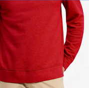 Tommy Hilfiger Red XL Cotton Ribbed 1/4 Zip Trim Pullover Sweater XL