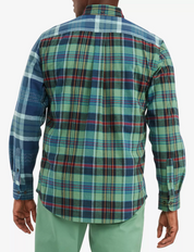 Tommy Hilfiger Men's Mavis Plaid Polo  Alfalfa Blue  Navy Xxl