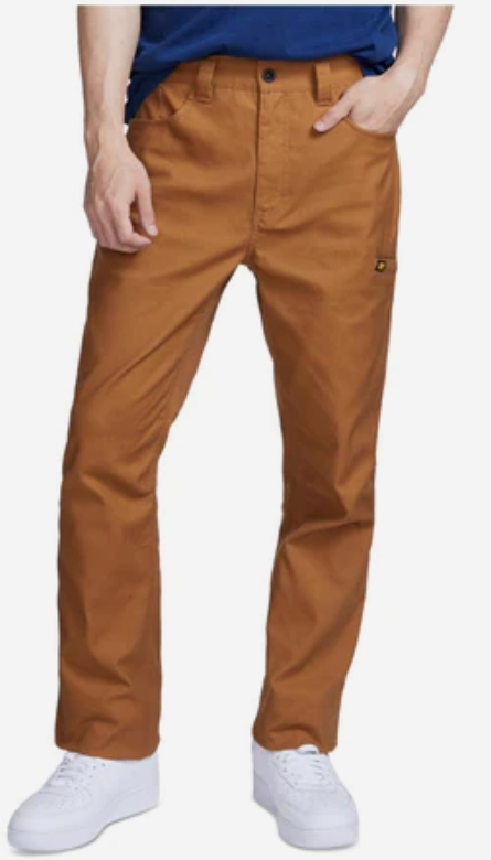 Caterpillar Men's Canvas Relaxed Fit Cargo Utility Pants Bronze 38x32