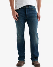 Lucky Brand Mens 363 Straight Coolmax Jeans Ferncreek Blue 36 x 32