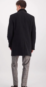 Calvin Klein Mens Slim fit Overcoat Coat 42 L Black