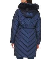 TOMMY HILFIGER Women's Puffer Coat Large Navy Blue