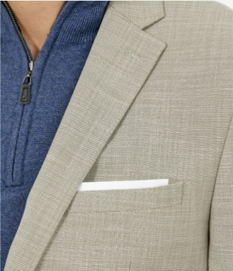 Bar III Men's Slim-Fit Solid Blazer Cream 44L Sport Coat