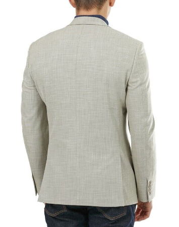 Bar III Men's Slim-Fit Solid Blazer Cream 40L Sport Coat