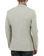 Bar III Men's Slim-Fit Solid Blazer Cream 44L Sport Coat