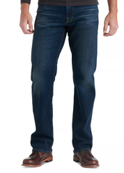 Lucky Brand Mens 181 Relaxed Straight Fit Jeans Balsam Blue 33 x 30