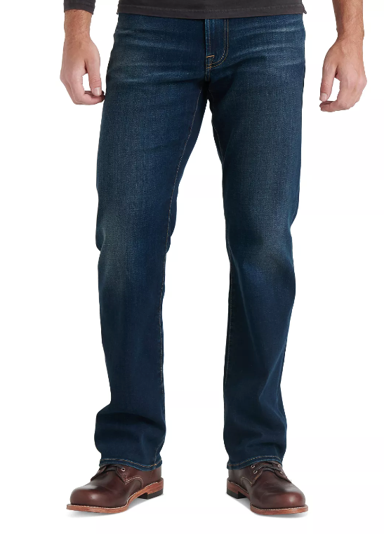 Lucky Brand Mens 181 Relaxed-Straight Fit Jeans Balsam Blue 33 x 30