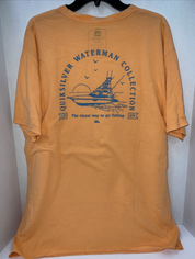 Men's High Tide T Shirt Quiksilver Waterman Bright Orange XXL Top