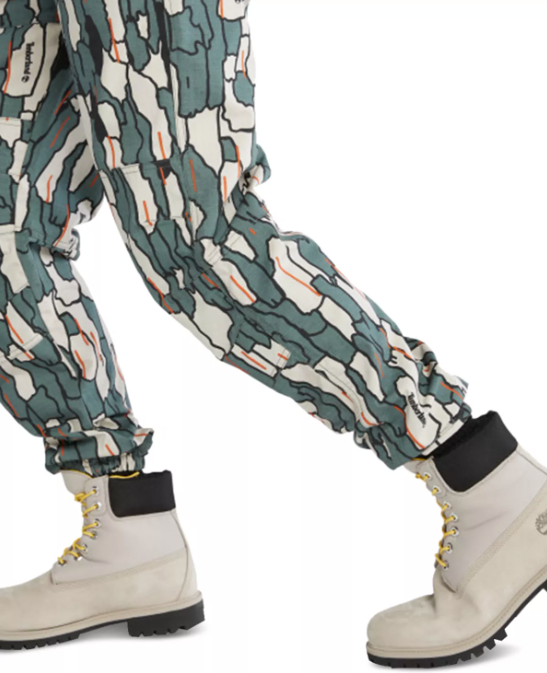 TIMBERLAND Mens DWR  Ripstop Jogger Pants Camo Green 2XL