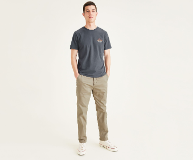 Dockers Mens Original Chinos Straight Tapered Fit Tan 32 x 32