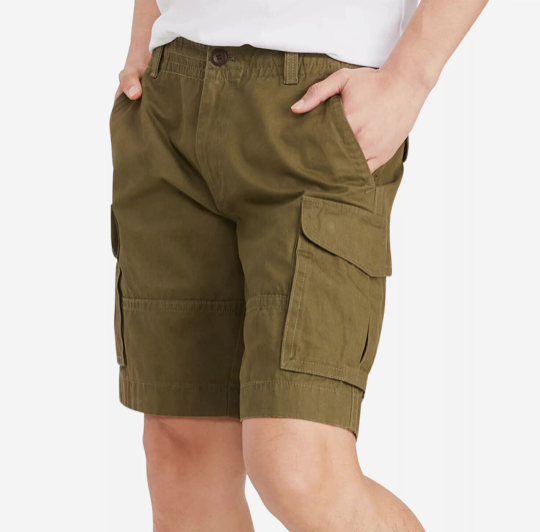 Tommy Hilfiger Men's Big  Tall 10 Soft Cotton Cargo Shorts Green 44 Waist