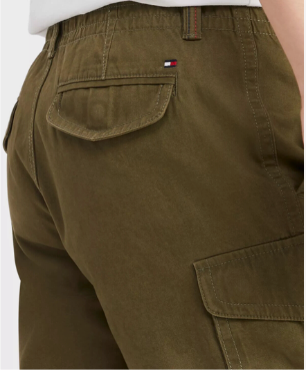 Tommy Hilfiger Men's Big & Tall Cargo Shorts Green Military 52"