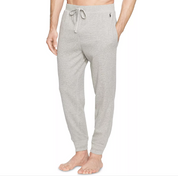 Polo Ralph Lauren Men's Waffle-Knit Sleep Jogger Pants Light Grey XL