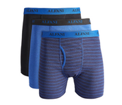Alfani Men's Boxer Briefs 5 Pack Blue Small