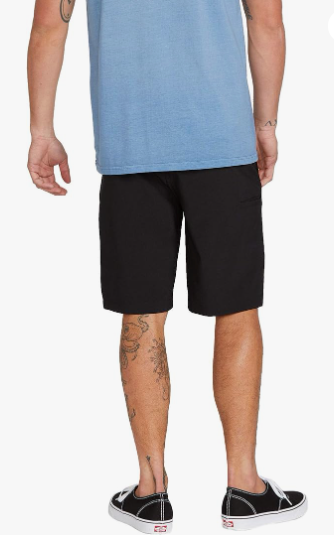 Volcom Men's Kerosene Hybrid Shorts Size 30 Solid Black