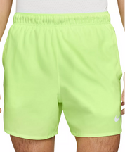 Nike Men's Dri-FIT Challenger Brief Lined Running Shorts 5" Lime Blast Small