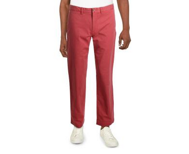 Polo Ralph Lauren Straight Fit Stretch Chino Dress Pants Red 36 x 30