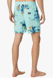 BILLABONG Sundays Layback Mens Short Length Swim Shorts Coastal Blue Medium