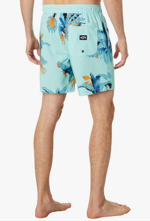 BILLABONG Sundays Layback Mens Short Length Swim Shorts Coastal Blue Medium