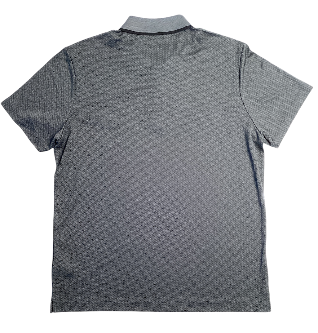 Perry Ellis Mens Short Sleeve Polo Shirt Grey XL